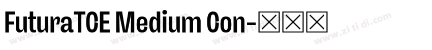 FuturaTCE Medium Con字体转换